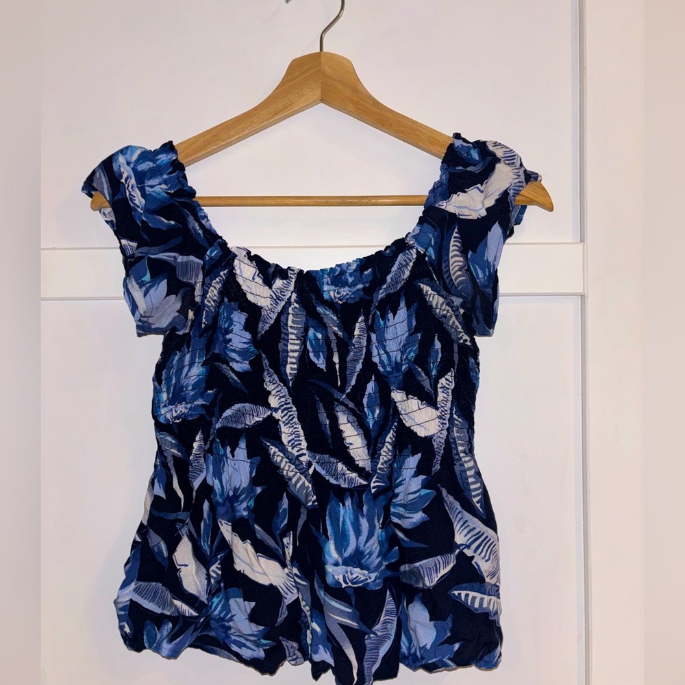 Aeropostale Beach Floral Blouse